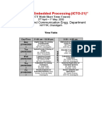 "Image and Embedded Processing (ICTO-21) ": Electronics and Communication Engg. Department