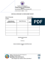 Enclosure 2 - Individual Worksheet Accomplishment Report