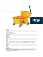 Ficha Tecnica Carro para Trapero Escuridor PDF