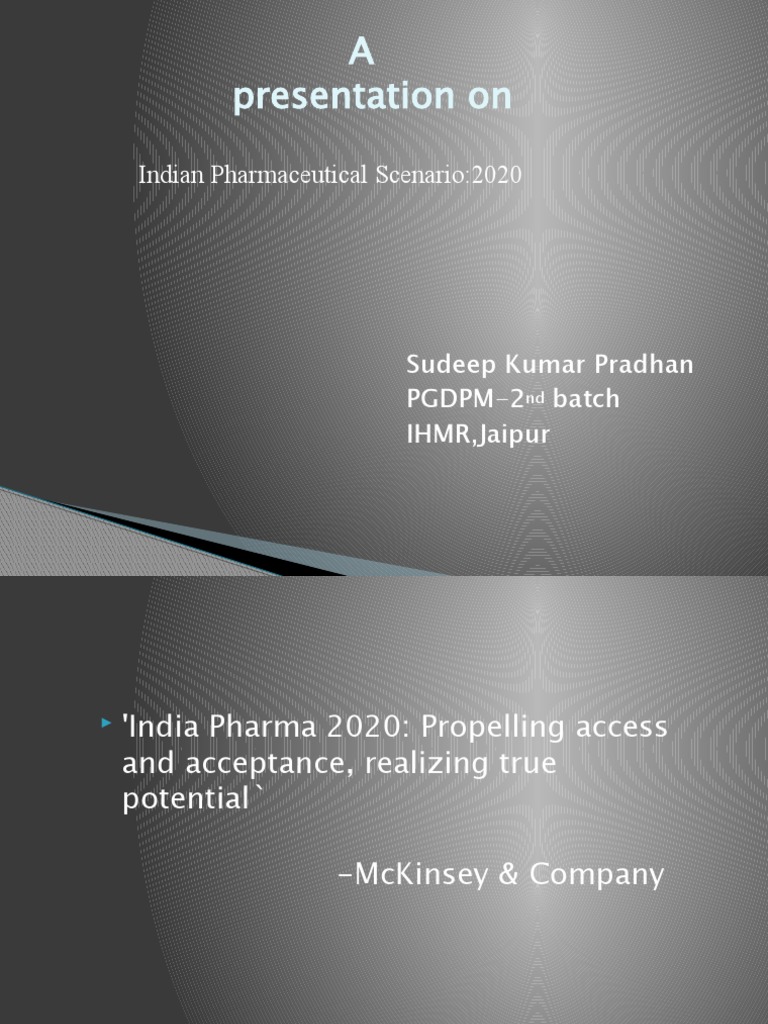 Indian Pharma Industry Insights 2020 | PDF | Pharmaceutical Industry ...