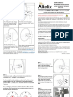 Altelix: Dish Antenna Assembly Instruccios 