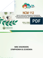 Care of Clients With Problems in Oxygenation, Fluids and Electrolytes, Infectious, Inflammatory & Immunologic Response, Cellular Abberation