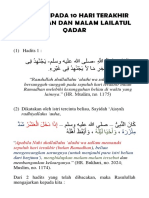 Amalan Pada Malam Lailatul Qadar