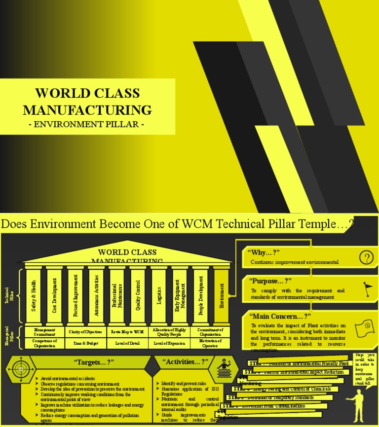 WCM, World Class Manufacturing, Training, WCM Pillars