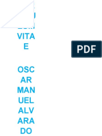 Curriculum Vitae Oscar Manuel Alvarado Murillo