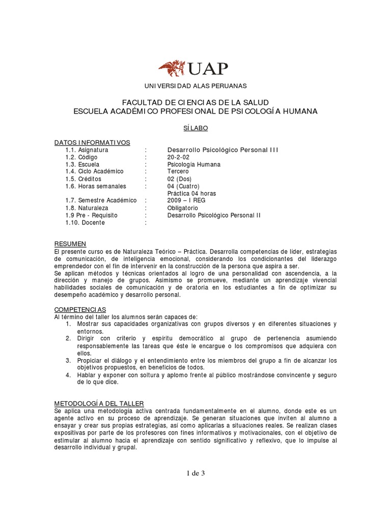 Desarrollo Personal 3 PDF | PDF | Desarrollo personal | Aprendizaje