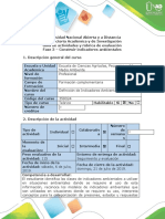 Guía de Actividades y Rúbrica de Evaluación - Fase 3 - Construir Indicadores Ambientales