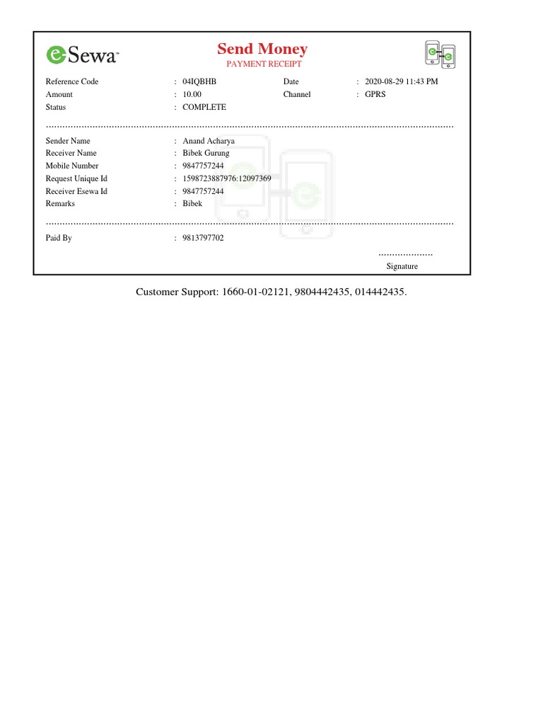 Send Money 2020-08-29 | PDF