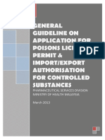 General Guideline Application Poisons Licence Permit and Import Export Authorisation Controlled PDF