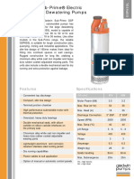 GSP60SL Sub-Prime® Electric Submersible Dewatering Pumps: Features Specifications