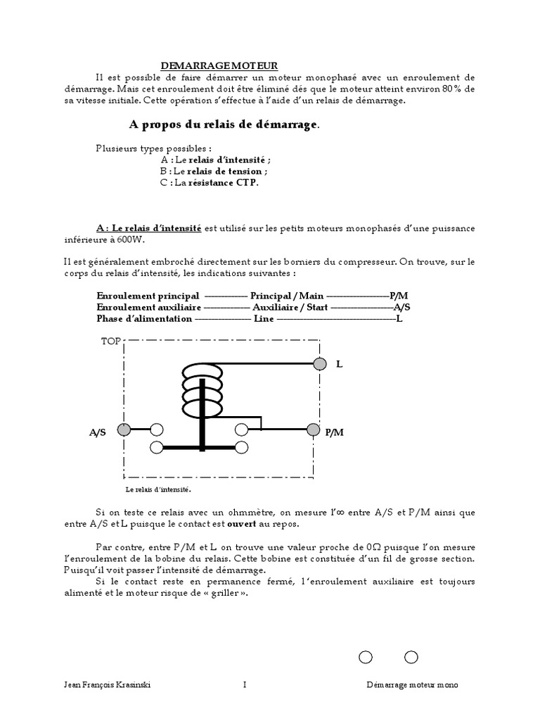 Calcul Condensateur De Demarrage Moteur Monophase Cours JFK | PDF | Condensateur | Transformateur électrique