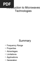 Introduction To Microwaves Technologies