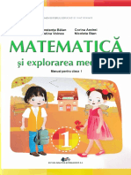 Matematica Si Explorarea Mediului - Clasa 1 - Manual - Constanta Balan, Corina Andrei, Cristina Voinea