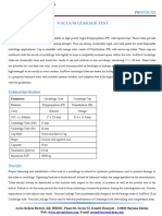 Data Sheet - Vacuum Leakage Test