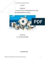Identificación y clasificación de herramientas de corte