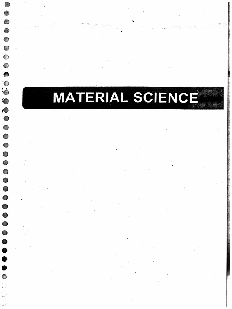 Basics of Material Science PDF | PDF