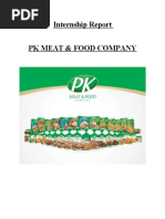 Internship Report PK Meat & Food Company