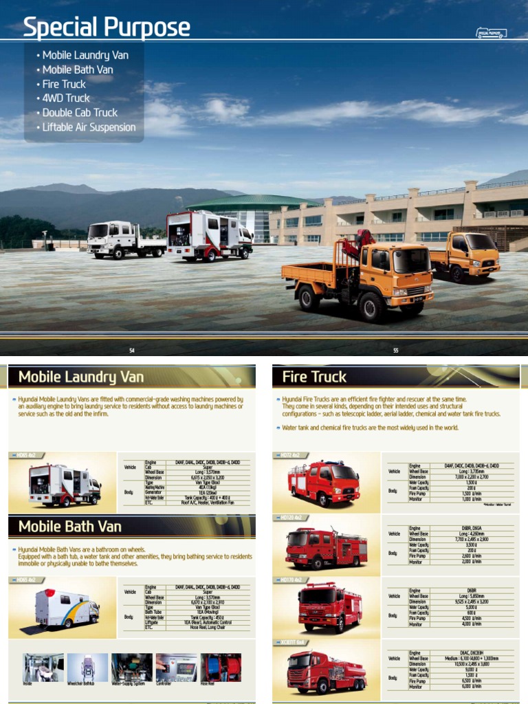 Special Purpose Mobile Laundry Van Mobile Bath Van Fire Truck