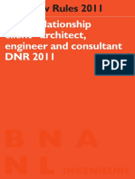 Legal Relationship Client - Architect, Engineer and Consultant DNR 2011