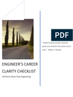 Engineer's Career Clarity Checklist