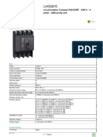 Product Data Sheet: Circuit Breaker Compact NSX630F - 630 A - 4 Poles - Without Trip Unit