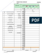 Power Tools Inspection Form