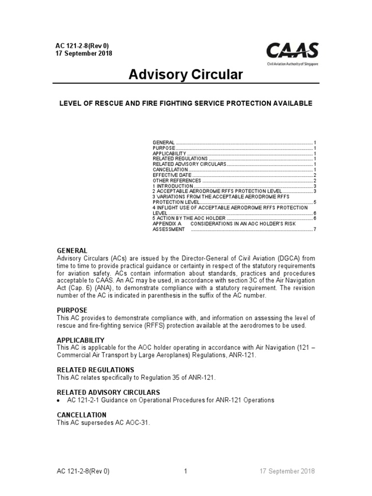 Aerodrome Rescue Fire-Fighting Standards | PDF | Risk Assessment | Runway