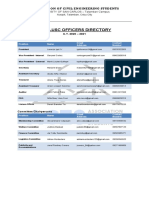 Aces-Usc Officers Directory: Association of Civil Engineering Students