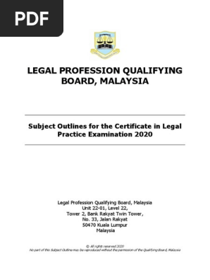 Clp Subject Outline 2020 Pdf Pdf Tort Damages