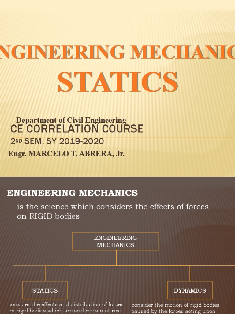 Engg Mechanics - Statics-1 | PDF | Friction | Force