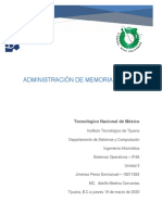 Administración de Memoria Virtual PDF