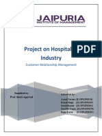 Project On Hospitality Industry: Customer Relationship Management