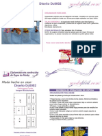 Instrucciones de Costura Del Organizador Multiusos en Tela Dc0002or