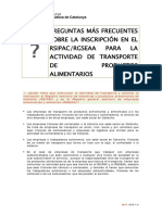 RSIPAC Preguntes Mes Frequents Transport 2016 Es PDF