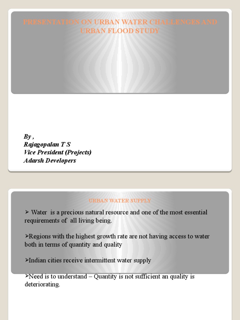 Urban Water Supply Challenges in Bangalore | PDF | Water Supply ...