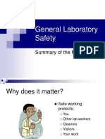 General Laboratory Safety: Summary of The Main Factors