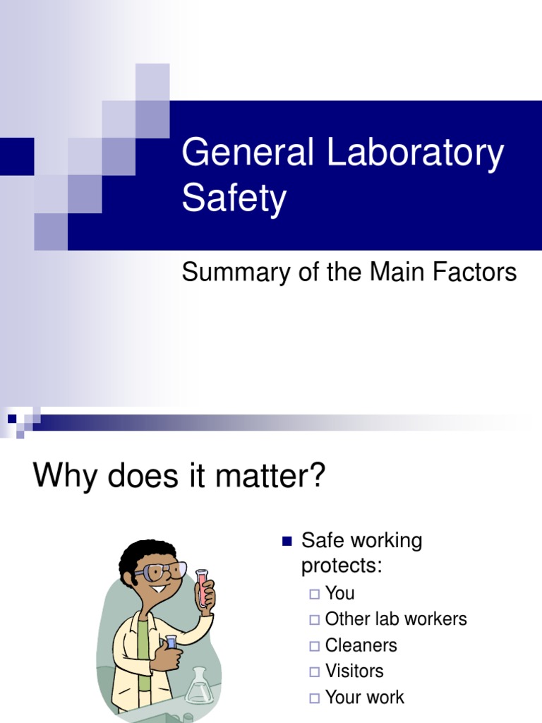 General Laboratory Safety: Summary of The Main Factors | PDF ...