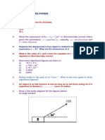 REVISION QUESTIONS PHY094 CHAPTER 1-4