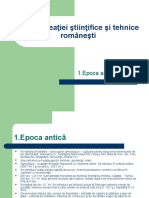 Istoria Creaţiei Ştiinţifice Şi Tehnice Româneaşti