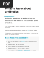 What To Know About Antibiotics