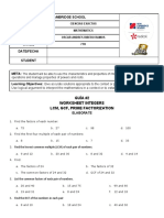 Worksheet LCM GCF PRIMES 2020-2021