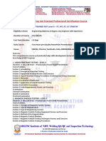 SDLINC NDT Level II Certification Course