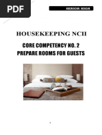 Housekeeping Ncii: Core Competency No. 2 Prepare Rooms For Guests