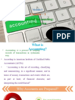 Chapter - 1: Financial Accounting: An Overview