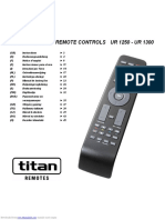 Titan Universal Remote Controls Ur 1250 - Ur 1300: Downloaded From Manuals Search Engine