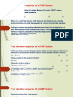 Free Vibration Response of A SDOF System