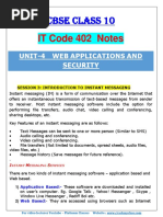 IT Code 402 Notes: CBSE Class 10