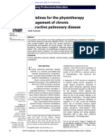 Guidelines For The Physiotherapy Management of Chronic Obstructive Pulmonary Disease