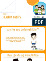 Adult Module 1 - Five Healthy Habits Powerpoint (Filipino)