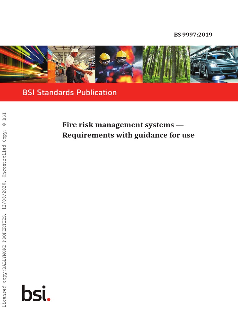 BS 9997 2019 - Fire Risk Management Systems | PDF | Risk Management ...